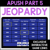 APUSH Part 5 Jeopardy Review Bundle: Late 1890s through Wo