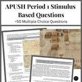 APUSH Period 1: +50 Stimulus Based Multiple Choice Questions