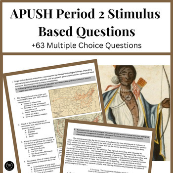 APUSH Period 2 +63 Stimulus Based Multiple Choice Questions | TpT