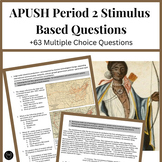 APUSH Period 2 +63 Stimulus Based Multiple Choice Questions