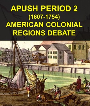 Preview of APUSH Period 2: Colonial Regions (New England/Middle/Southern) Legacy Debate