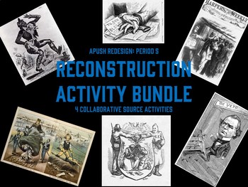 Preview of Engaging Reconstruction Group Activities (Bundle of 4) for APUSH: Period 5