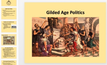 APUSH Period 6 Powerpoint & Notes (Gilded Age Politics) | TpT