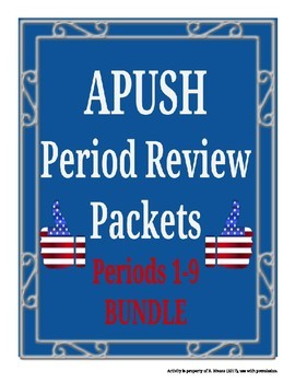 Preview of APUSH Period Review Bundle