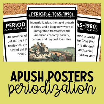 Preview of APUSH | Periodization Posters | All 9 Periods