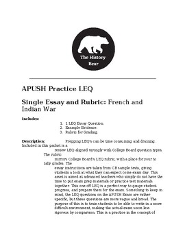 french and indian war essay apush