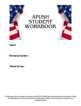 Preview of APUSH Student Workbook for AMSCO 4th ed.
