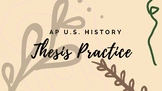 APUSH Thesis Writing