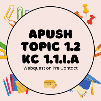 Preview of APUSH Topic 1.2 | KC 1.1.I.A Pre-Contact Online Exploration | Southwest Cultures