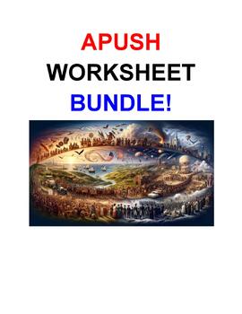 Preview of APUSH Worksheet Bundle Resource!
