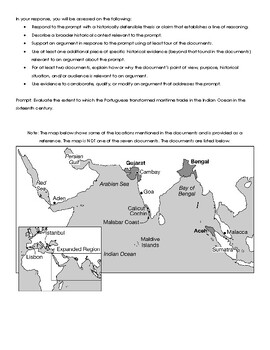 Preview of APWH 2019 DBQ Released Response (Portuguese in the Indian Ocean)