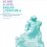 AQA A-level English Literature Anthology: love poetry thro