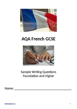 Preview of AQA French GCSE Writing Workbook