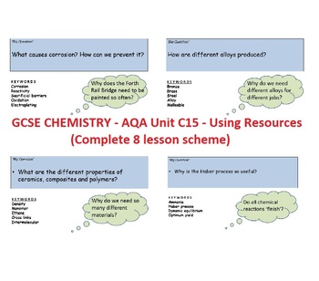 gcse chemistry teaching resources teachers pay teachers