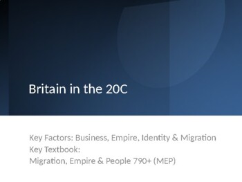Preview of AQA GCSE Migration, Empire & People: Britain in the 20C