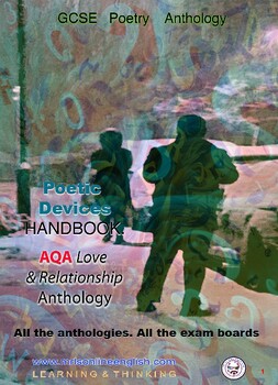 Preview of Love and Relationships Anthology Poetic Devices Handbook (AQA Board).
