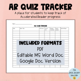 AR (Accelerated Reader) Quiz Tracker
