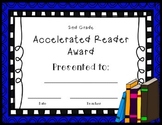 Accelerated Reader AR Award 2nd Grade