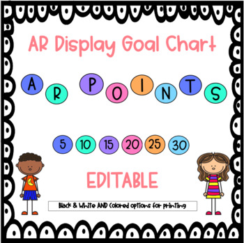 Preview of AR Display Goal Chart EDITABLE