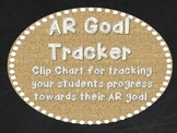 AR Goal Tracker - Burlap, Chalkboard, and White Font