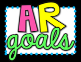 AR Goals Tracker - Tracking AR Percentages - Printable Posters