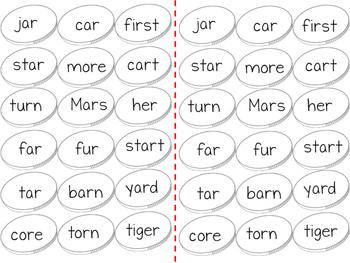 AR- R-controlled vowel sort by Three Educators Always Challenging ScHolars
