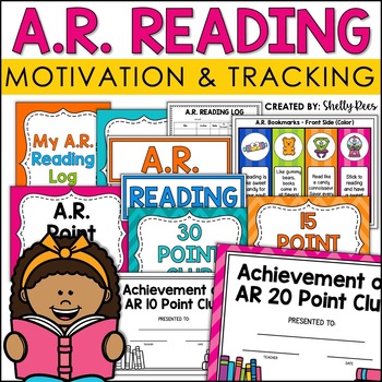 Preview of Accelerated Reader Logs Bookmarks Point Clubs A.R. Reading Logs & Bulletin Board