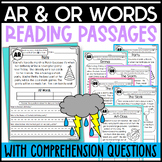 AR and OR Reading Passages: R Controlled Vowels with Compr
