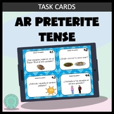 AR verb Preterite Tense Task Cards