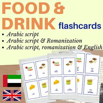 Preview of ARABIC food and drinks flashcards