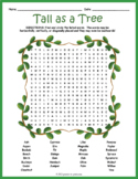 ARBOR DAY TREES Word Search Puzzle Worksheet Activity