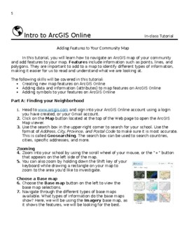 Preview of ARCGIS ONLINE LESSONS E-BOOK - ONTARIO GEOGRAPHY CURRICULUM GRADES 8, 9, 10