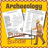 ARCHAEOLOGY BUNDLE - Crossword, Word Search & Scramble Wor