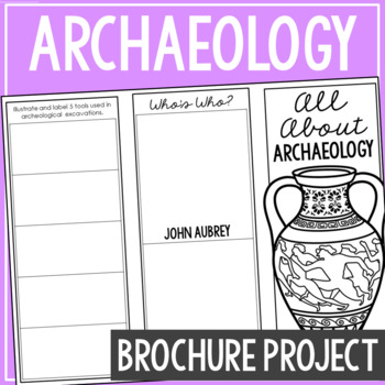 Preview of ARCHAEOLOGY: Earth Science Research Project | Vocabulary Activity Worksheet