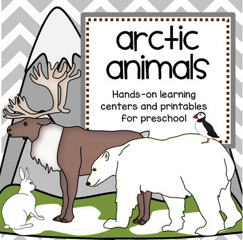 Preview of ARCTIC ANIMALS Theme Unit with Posters Photos  Games and Activities