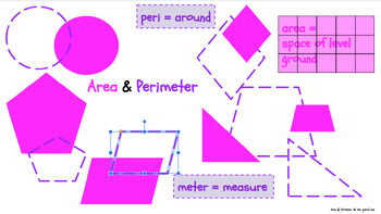 Preview of AREA & PERIMETER: online interactive DRAG & DROP geometry