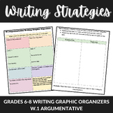 ARGUMENT STRATEGY WRITING GRAPHIC ORGANIZER CLAIMS EVIDENC