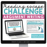 Argument Writing Introduction and Digital Escape Room Essa