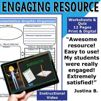 Argumentative Writing with Graphic Organizer, Rubric ...