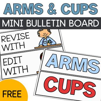 Preview of ARMS and CUPS Anchor Chart Checklist Mini Bulletin Board