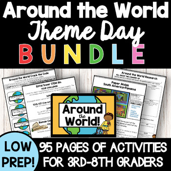 Preview of AROUND THE WORLD DAY BUNDLE End of the Year Theme International Day Multiculture