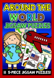 ALL AROUND THE WORLD ACTIVITY PUZZLES MATCHING GEOGRAPHY C