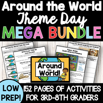 Preview of AROUND THE WORLD THEME MEGA BUNDLE Multiculture Camp Earth Day End of the Year