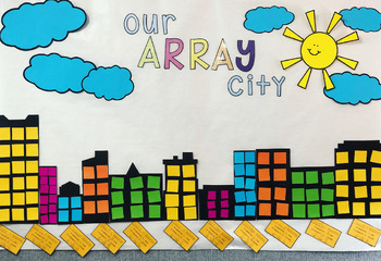 Preview of ARRAY CITY *Fun Multiplication craft activity