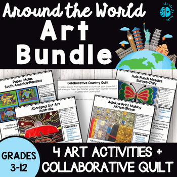 Preview of ART AROUND THE WORLD BUNDLE International Countries Culture Diversity Earth Day