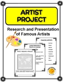 VISUAL ART - Artist Research Project - COMPLETE PACKAGE - 
