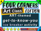 ART CLASS "FOUR CORNERS" Get-to-know-you game - ice breake