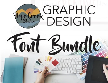Preview of ART Graphic Design FONT TYPEFACE Posters & Worksheets Lessons Bundle