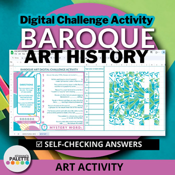 Preview of ART HISTORY CHALLENGE - BAROQUE ART - DIGITAL CHALLENGE ACTIVITY