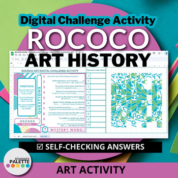 Preview of ART HISTORY CHALLENGE - ROCOCO ART - DIGITAL CHALLENGE ACTIVITY